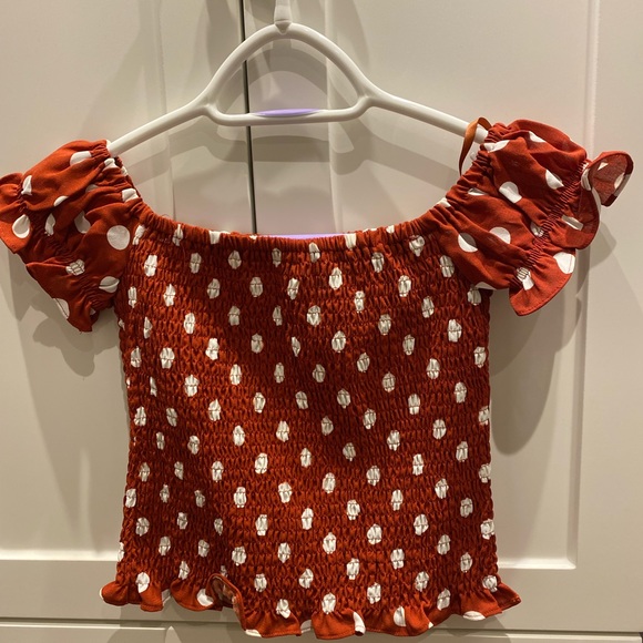 Maggie Smocked Top in Brown By the way. - Picture 3 of 4
